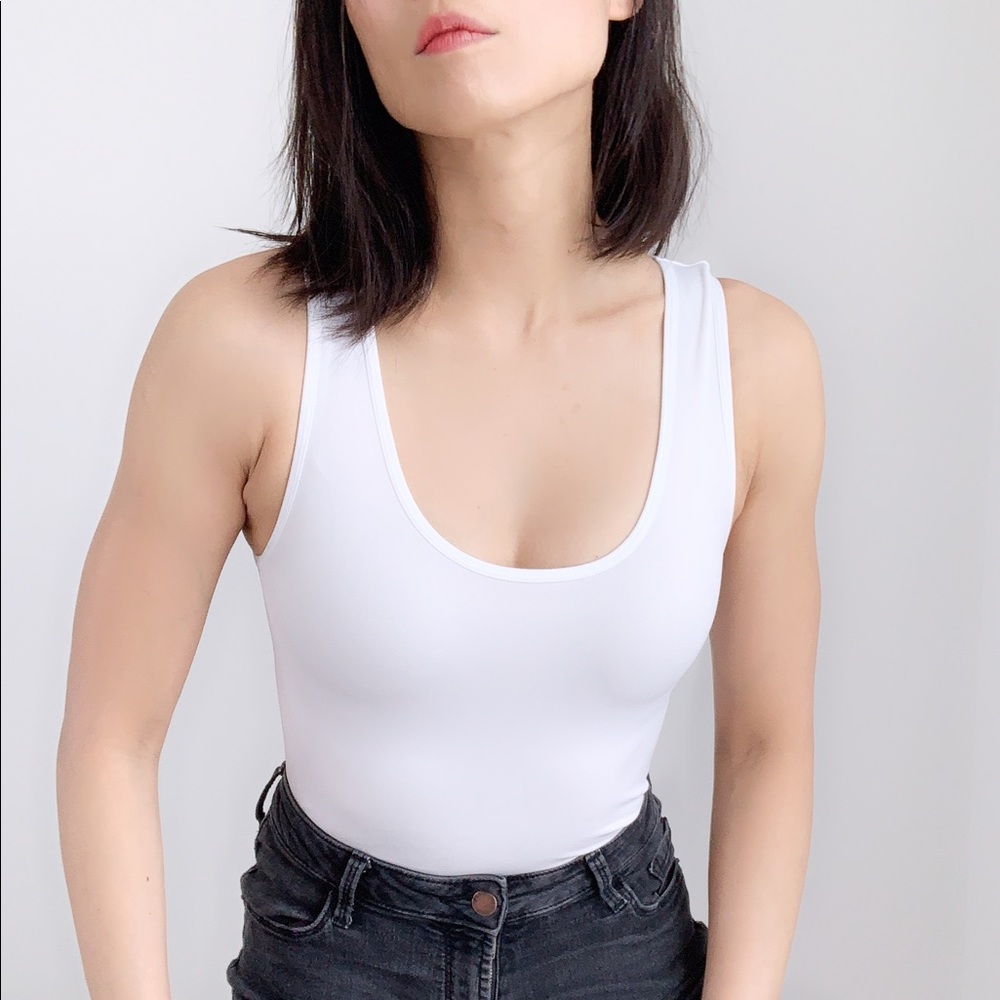 KAIA seamless bodysuit WHITE - Picture 4 of 7